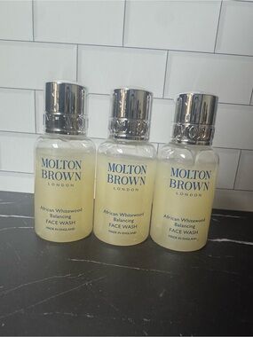 Set of 3 travel Molton Brown African Whitewood Balancing Face Wash